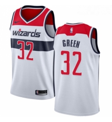 Womens Nike Washington Wizards 32 Jeff Green Swingman White NBA Jersey Association Edition 
