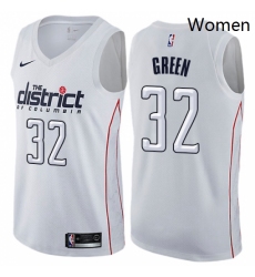Womens Nike Washington Wizards 32 Jeff Green Swingman White NBA Jersey City Edition 