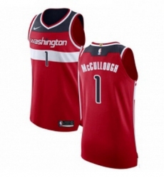 Youth Nike Washington Wizards 1 Chris McCullough Authentic Red Road NBA Jersey Icon Edition