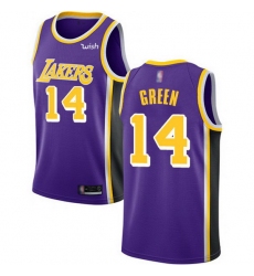 Lakers  14 Danny Green Purple Basketball Swingman Statement Edition Jersey