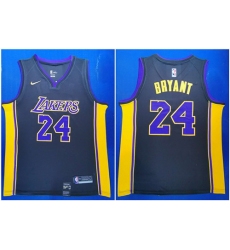 Lakers 24 Kobe Bryant Black Nike Swingman Jersey