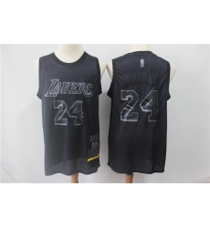 Lakers 24 Kobe Bryant Black Nike Swingman MVP Jersey