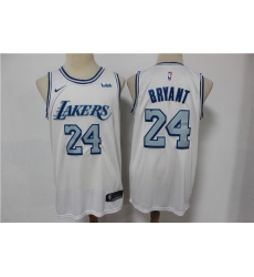 Lakers 24 Kobe Bryant White 2020-21 City Edition Nike Swingman Jersey