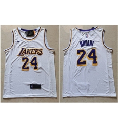 Lakers 24 Kobe Bryant White Nike Swingman Jersey