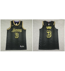 Lakers 3 Anthony Davis Black City Edition Nike Authentic Jersey