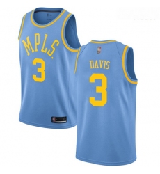 Lakers #3 Anthony Davis Royal Blue Basketball Swingman Hardwood Classics Jersey