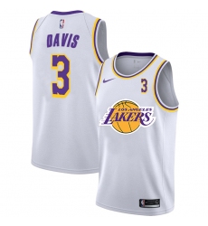 Lakers 3 Anthony Davis White 2020 2021 New City Edition Nike Swingman Jerseys