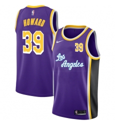 Lakers 39 Dwight Howard Purple 2020 2021 New City Edition Nike Swingman Jersey