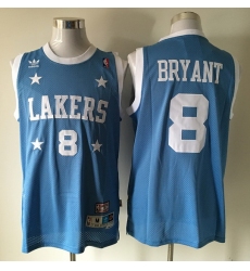 Lakers 8 Kobe Bryant Light Blue 1950s Throwback Jersey