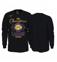 Los Angeles Lakers 2020 NBA Finals Champions T-Shirt Black Long Sleeve
