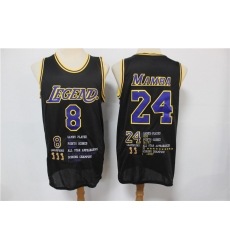 Los Angeles Lakers 8  2624 Kobe Bryant Black Nike Mamba Swingman Fashion Jersey