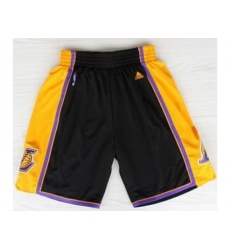 Los Angeles Lakers Black Revolution 30 Swingman NBA Shorts 2013 New Style