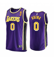 Los Angeles Lakers Kyle Kuzma 2020 NBA Finals Champions Jersey Purple Replica Statement