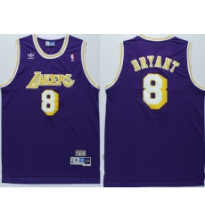 Men Adidas NBA Los Angeles Lakers 8 Kobe Bryant All Star jersey Throwback Basketball Blue Jersey