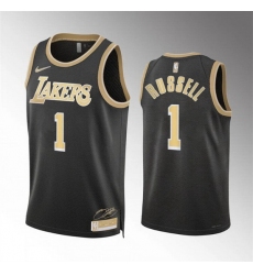 Men Los Angeles Lakers 1 D 27Angelo Russell Black 2024 Select Series Stitched Basketball Jersey