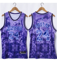Men Los Angeles Lakers 24 Kobe Bryant 2023 Purple Stitched Basketball Jersey
