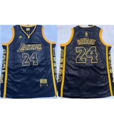 Men Los Angeles Lakers 24 Kobe Bryant Black Stitched Basketball Jersey