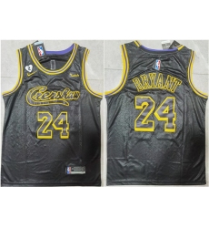 Men Los Angeles Lakers 24 Kobe Bryant Black Stitched Jersey