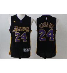 Men Los Angeles Lakers 24 Kobe Bryant Black Swingman Jersey