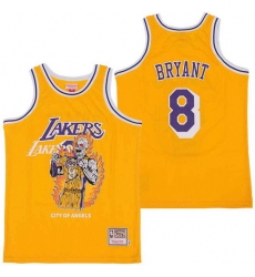Men Los Angeles Lakers 8 Kobe Bryant skeleton Stitched Jersey