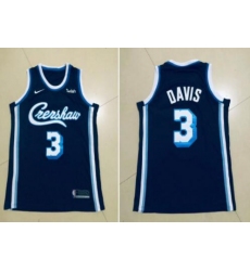 Men Los Angeles Lakers Crenshaw Concept #3 Anthony Davis Blue NBA Jersey
