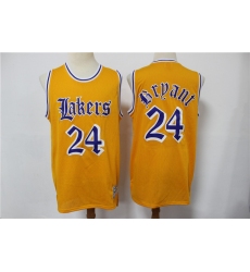 Men Los Angeles Lakers Kobe Bryant 24 Old English Faded Jersey