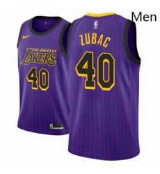 Men NBA 2018 19 Los Angeles Lakers 40 Ivica Zubac City Edition Purple Jersey 