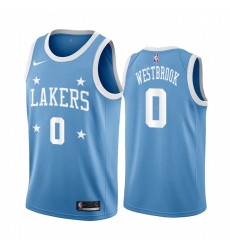 Men Nike Lakers 0 Russell Westbrook Blue Minneapolis All Star Classic NBA Jersey