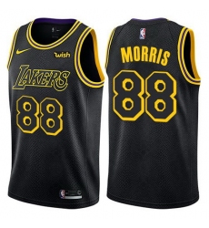 Men Nike Los Angeles Lakers 88 Markieff Morris Black NBA Swingman City Edition Jersey
