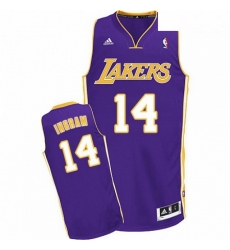 Mens Adidas Los Angeles Lakers 14 Brandon Ingram Swingman Purple Road NBA Jersey