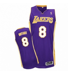 Mens Adidas Los Angeles Lakers 8 Kobe Bryant Authentic Purple Road NBA Jersey
