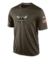 Mens Charlotte Hornets Salute To Service Nike Dri FIT T Shirt