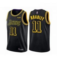 Mens Los Angeles Lakers 11 Avery Bradley Authentic Black City Edition Basketball Jersey 