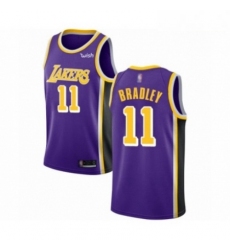 Mens Los Angeles Lakers 11 Avery Bradley Authentic Purple Basketball Jersey Statement Edition 