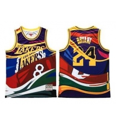 Men's Los Angeles Lakers #24 Kobe Bryant M&N Hardwood Classic Fashion Basketball Jersey
