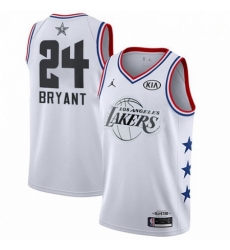 Mens Nike Los Angeles Lakers 24 Kobe Bryant White Basketball Jordan Swingman 2019 All Star Game Jersey