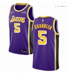 Mens Nike Los Angeles Lakers 5 Tyson Chandler Swingman Purple NBA Jersey Statement Edition 