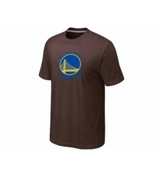 NBA Golden State Warriors Big & Tall Primary Logo Brown T-Shirt