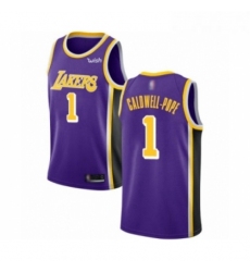 Womens Los Angeles Lakers 1 Kentavious Caldwell Pope Authentic Purple Basketball Jerseys Icon Edition 