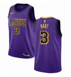 Womens Nike Los Angeles Lakers 3 Josh Hart Swingman Purple NBA Jersey City Edition 