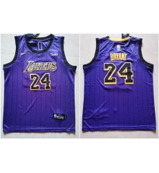 Lakers 24 Kobe Bryant Purple Youth Nike Swingman Jersey