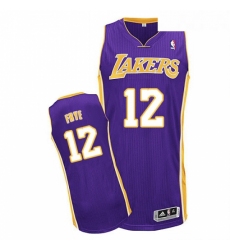 Youth Adidas Los Angeles Lakers 12 Channing Frye Authentic Purple Road NBA Jersey 