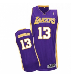 Youth Adidas Los Angeles Lakers 13 Wilt Chamberlain Authentic Purple Road NBA Jersey