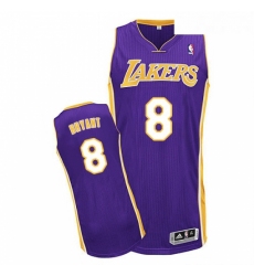 Youth Adidas Los Angeles Lakers 8 Kobe Bryant Authentic Purple Road NBA Jersey