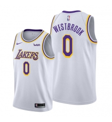 Youth Lakers Russell Westbrook 2021 trade white association edition jersey