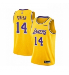Youth Los Angeles Lakers 14 Danny Green Swingman Gold Basketball Jersey Icon Edition 