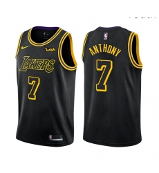 Youth Los Angeles Lakers Carmelo Anthony Mamba Inspired Black 2021 Stitched NBA Jersey