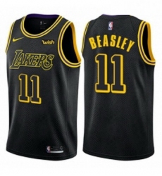 Youth Nike Los Angeles Lakers 11 Michael Beasley Swingman Black NBA Jersey City Edition 