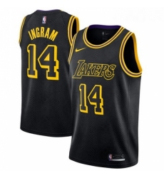 Youth Nike Los Angeles Lakers 14 Brandon Ingram Swingman Black NBA Jersey City Edition