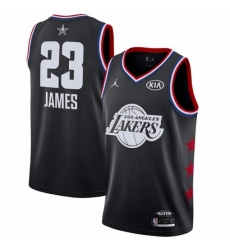 Youth Nike Los Angeles Lakers 23 LeBron James Black Basketball Jordan Swingman 2019 All Star Game Jersey 